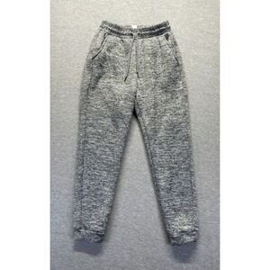 Free Haven Soft Fleece Marled Jogger Pants Womens Medium Heather Gray Drawstring